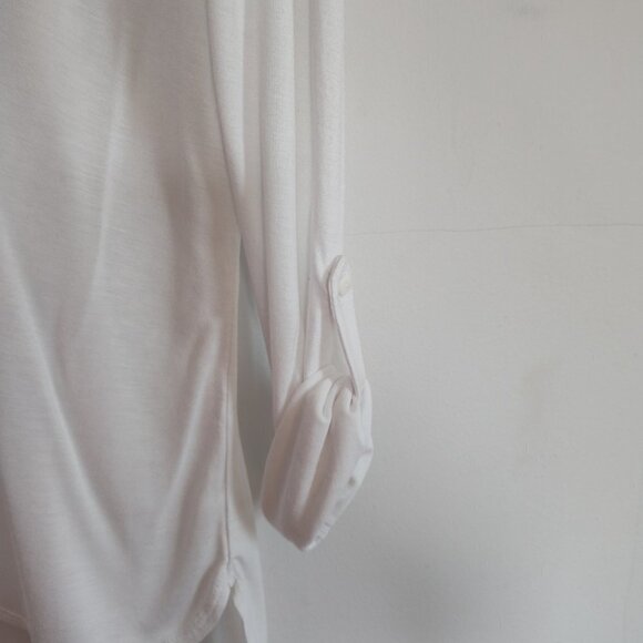 Ladies SZ PS INC WhiteThree-Quarter Sleeve Blouse - Picture 3 of 4